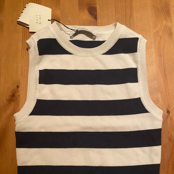 Zara striped cropped top knit - Picture 2 of 2